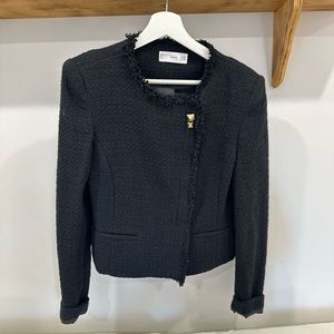 Mango twitted jacket.